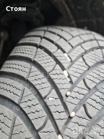 Зимни гуми Semperit с железни джанти 5 х 112, снимка 2 - Гуми и джанти - 53994498