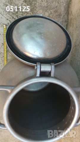 отличен алуминиев гюм за мляко с капак и маркировка 30 литра , снимка 9 - За селскостопански - 46127800