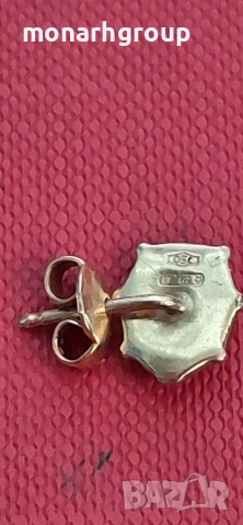 Златна обеца 18к / огъната/, снимка 3 - Обеци - 54289585