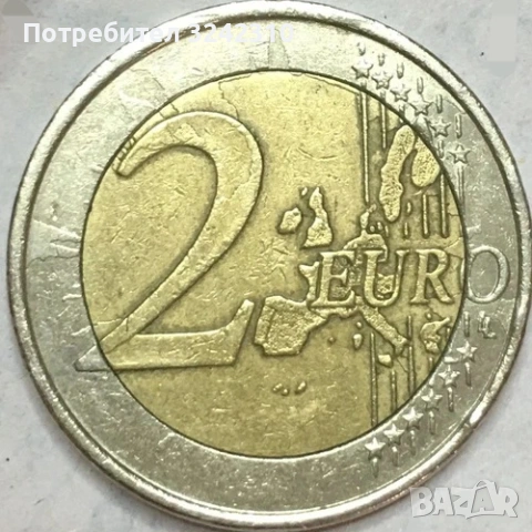 монета от 2 евро 2002..
