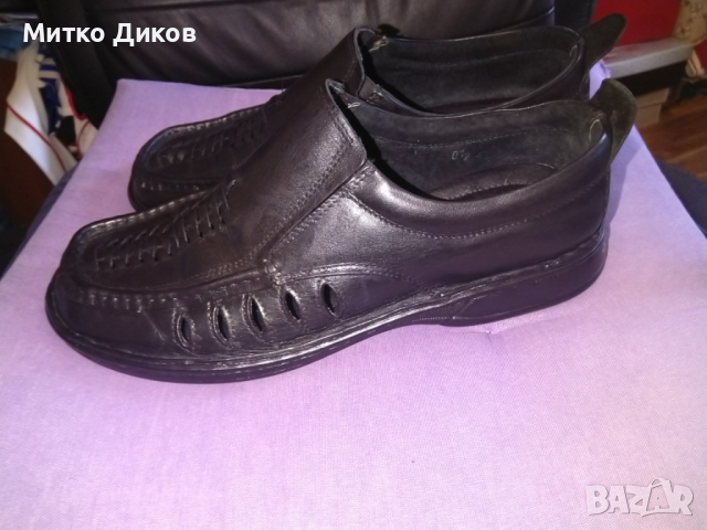 Кристиян Шууз Габрово мокасини естествена кожа мъжки нови №44 , снимка 4 - Ежедневни обувки - 44943089