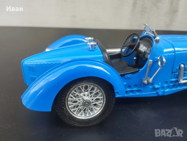 Метална количка Bugatti Type 59 1934 BBURAGO , снимка 9 - Колекции - 51062841