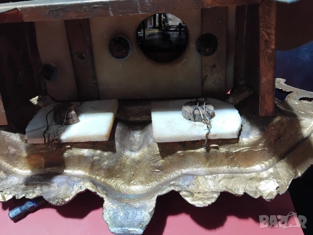 Френски каминен часовник , снимка 3 - Антикварни и старинни предмети - 53204753