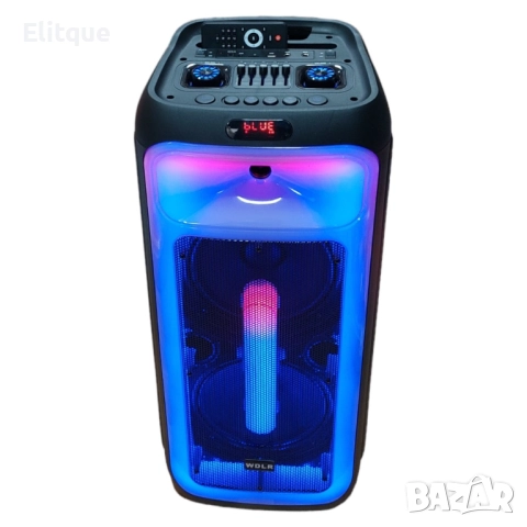 Преносима светеща караоке тонколона с микрофон и дистанционно управление  DR-1028