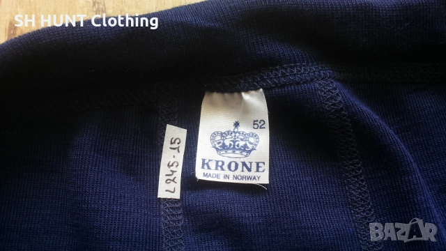 KRONE MADE IN NORWAY Thermo Underwear 50% Wool размер 52 / L термо долница 50% Вълна - 1604, снимка 8 - Екипировка - 52698941