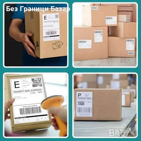 Нови 5 ролки Куриерски термо етикети 4x6 1250 броя за Direct Thermal принтери, снимка 6 - Други - 53088255