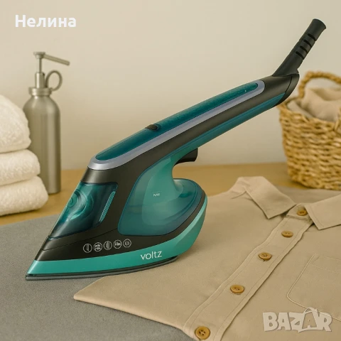 Уред за гладене с пара Voltz, 1800W, 200мл., Керамична плоча., снимка 3 - Ютии - 50820084