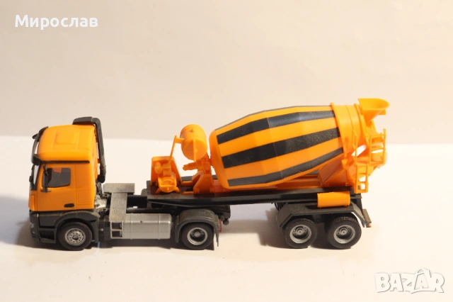 HERPA H0 1/87 MERCEDES ANTOS МИКСЕР БЕТОНОВОЗ МОДЕЛ КАМИОН, снимка 2 - Колекции - 53128983