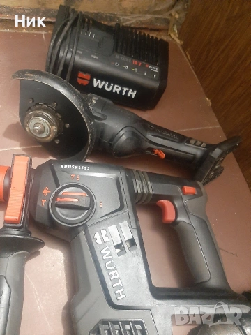 Безчеткови машини Вюрт 18v, снимка 3 - Ъглошлайфи - 53275838