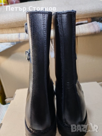 Италиански военни кубинки от естествена кожа Davos р-р 46, снимка 7 - Мъжки боти - 52945043