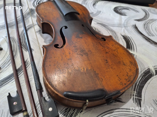 Много стара цигулка, снимка 4 - Антикварни и старинни предмети - 54006621