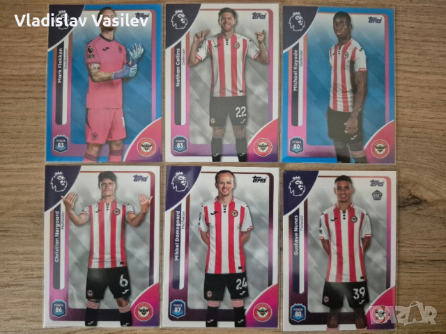 Topps Premier League 25/26 - базови, инсърти и паралели на отборите, снимка 4 - Колекции - 53637078