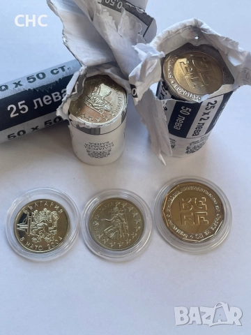 2 лева 2018, 50 стотинки 2004 и 2005 година. Нато, ЕС, Евро претседателство., снимка 4 - Нумизматика и бонистика - 52776222