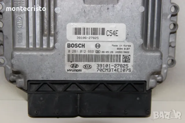 Моторен компютър ECU Hyundai Santa Fe CM / 0 281 012 669 / 0281012669 / 39101-27825 / 3910127825, снимка 2 - Части - 47147785