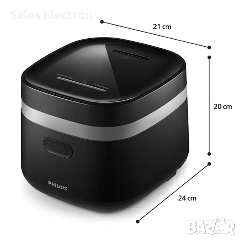 Продавам нов с гаранция -Мултикукър, Philips HD3090/80, 1.8 L, 400 W, снимка 3 - Мултикукъри - 54168379