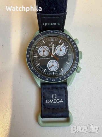Omega x Swatch Moonswatch, mission to Earth.Оригинален, снимка 4 - Мъжки - 54097879