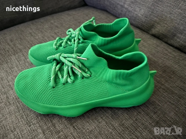 Нови маратонки в зелено, снимка 4 - Маратонки - 53459303