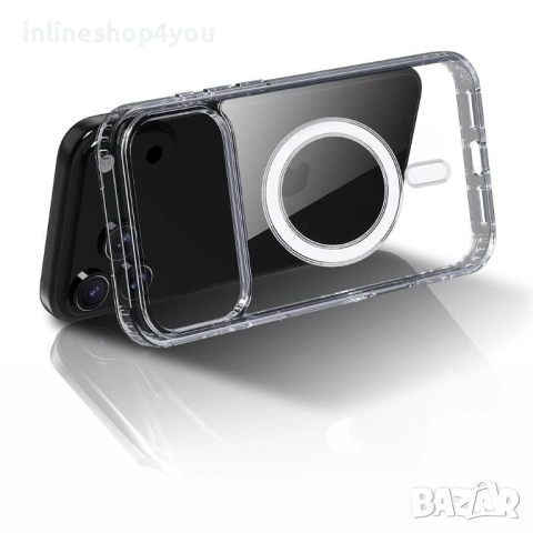 Прозрачен MagSafe Кейс за Apple iPhone 17 Pro / Max, снимка 4 - Калъфи, кейсове - 51855210