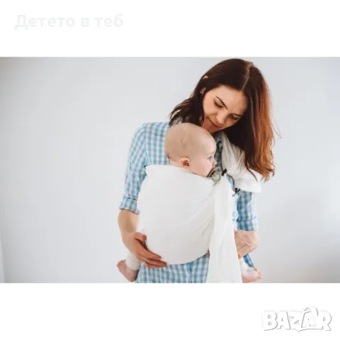 Слинг с халки, бял, снимка 1