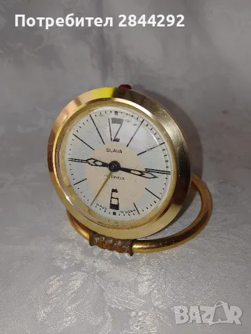 Стар Руски Механичен Будилник- СЛАВА, снимка 2 - Колекции - 49829916