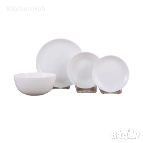Елегантен и издръжлив сервиз за хранене от 19 части Luminarc Diwali Granit, снимка 5 - Сервизи - 52382956