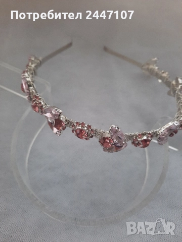 Кристална диадема, снимка 3 - Аксесоари за коса - 51611294