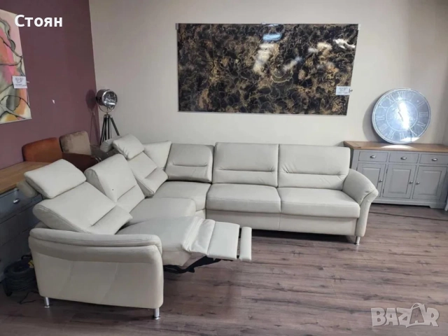 ПРОМОЦИЯ!Светло кремав ъглов диван от плат Dakar с ел.релакс механизъм, снимка 11 - Дивани и мека мебел - 52827092