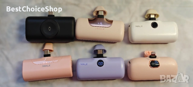 iWALK LinkPod 5 – преносима батерия 5500 mAh (Power Bank) за iPhone – розов цвят, снимка 8 - Външни батерии - 53376472