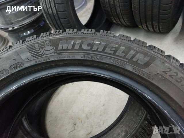 2 бр.зимни гуми Michelin 225 45 17 dot2719 цената е за брой!, снимка 4 - Гуми и джанти - 45252206