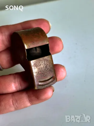 Стара Бронзова Колекционерска Свирка NOBLE, снимка 5 - Антикварни и старинни предмети - 49863380