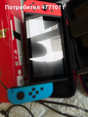Nintendo Switch V2 с калъф, снимка 2 - Nintendo конзоли - 54031222