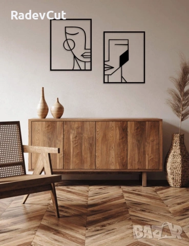 Метална стенна декорация - “Тя и той”, снимка 3 - Декорация за дома - 54065991