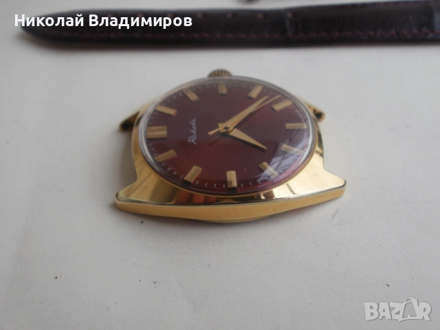 Ракета Raketa мъжки руски позлатен ръчен часовник, снимка 3 - Мъжки - 52490231