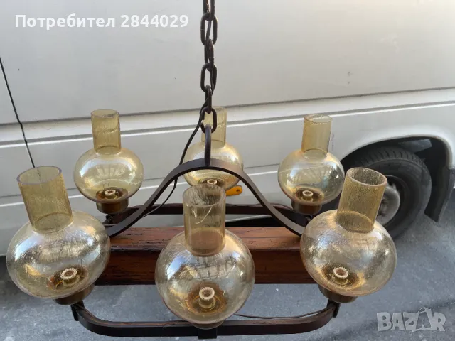 продавам старинен полилей от 1935г, снимка 2 - Антикварни и старинни предмети - 50320150