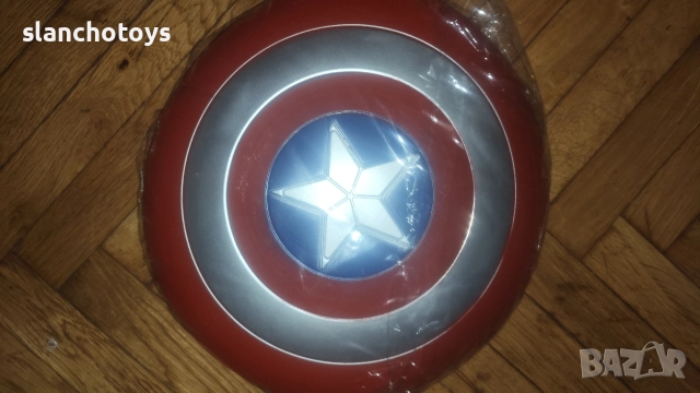 Автоматичен щит на Капитан Америка +маска, изстрелващ меки стрелички\дунапрен, снимка 8 - Играчки за стая - 38758050