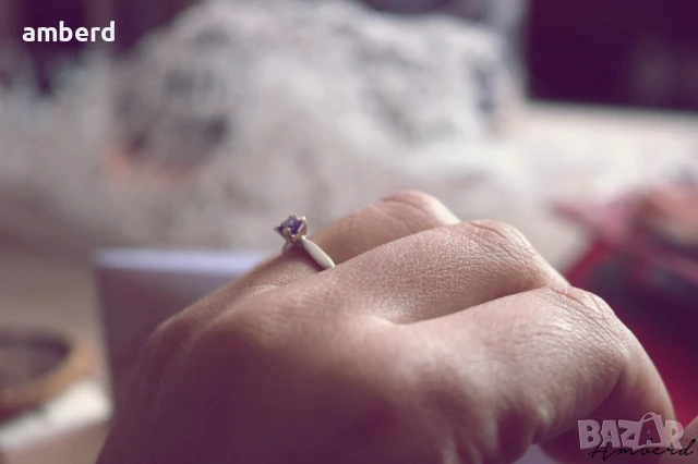 Нежен сребърен пръстен - модел PLR030