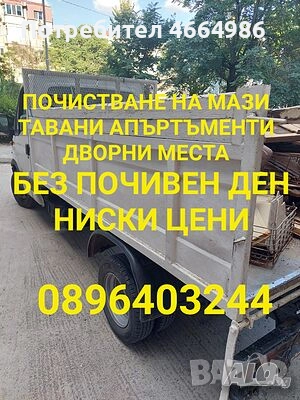 Почистване на гаражи тавани мази апартаменти