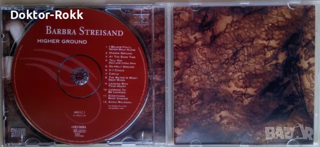 Barbra Streisand – Higher Ground (1997, CD), снимка 3 - CD дискове - 47123822