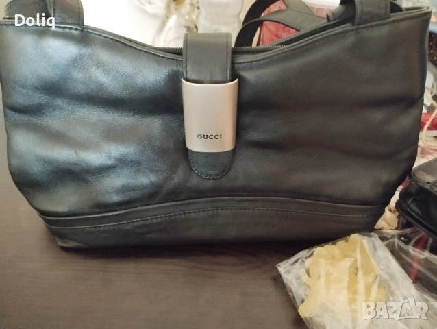 Дамска чанта от естествена кожа Gucci , снимка 2 - Чанти - 53884469
