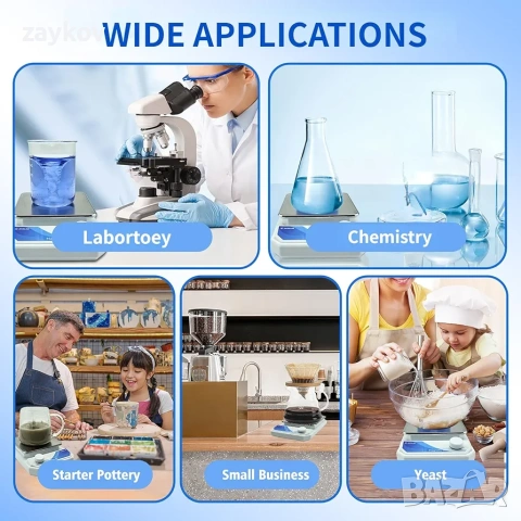 Комплект магнитни бъркалки , мощна магнитна бъркалка 3000 об/мин, снимка 3 - Други инструменти - 53889839