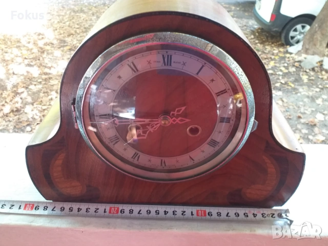 СТАР АНГЛИЙСКИ КАМИНЕН ЧАСОВНИК, снимка 3 - Антикварни и старинни предмети - 53512652