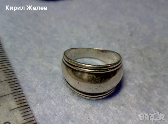 РЕТРО АРТ СТИЛ СРЕБЪРЕН ПРЪСТЕН СРЕБРО 925 МАЙСТОРСКА БИЖУТЕРСКА РАБОТА 26696, снимка 7 - Пръстени - 50354723