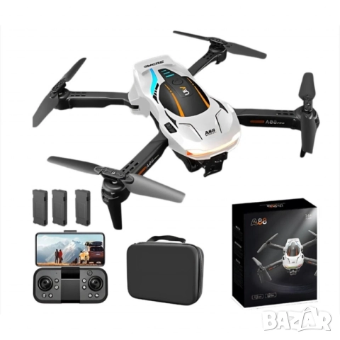 Сгъваем дрон A88 с двойна 1080P камера и интелигентни функции за управление, снимка 9 - Дронове и аксесоари - 51977327