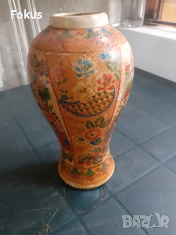 Стара ваза порцелан Сатцума, снимка 3 - Антикварни и старинни предмети - 53313096