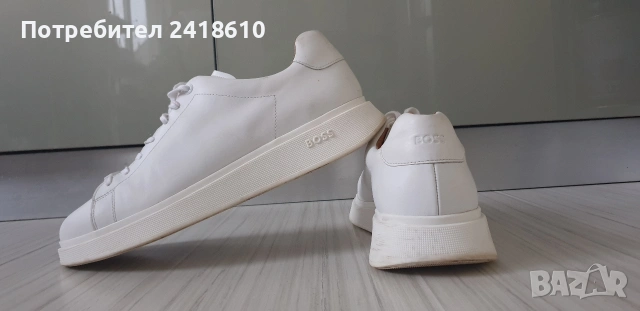 Hugo Boss Leather Mens Size 44/ - 28 см ОРИГИНАЛ! Мъжки спортно - елегантни обувки естествена кожа!, снимка 14 - Кецове - 53585650