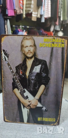 Michael Schenker-метална табела(плакет), снимка 2 - Китари - 54091059