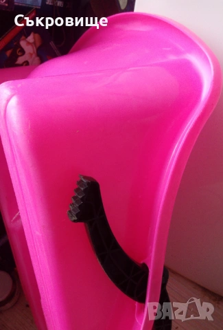 Пластмасова детска шейна със спирачки и въже за теглене, снимка 5 - Зимни спортове - 53608346