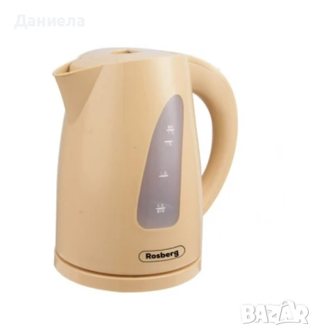 Електрическа кана Rosberg, 2200W, 1.7л., 2 ГОДИНИ ГАРАНЦИЯ, снимка 9 - Други стоки за дома - 50561061