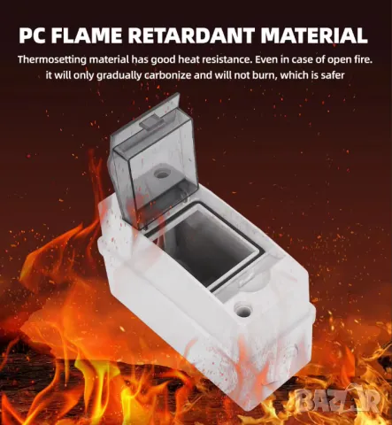 IP65 Водоустойчива електрическа разпределителна кутия с DC соларен прекъсвач MCB 63A, снимка 12 - Друга електроника - 49917156