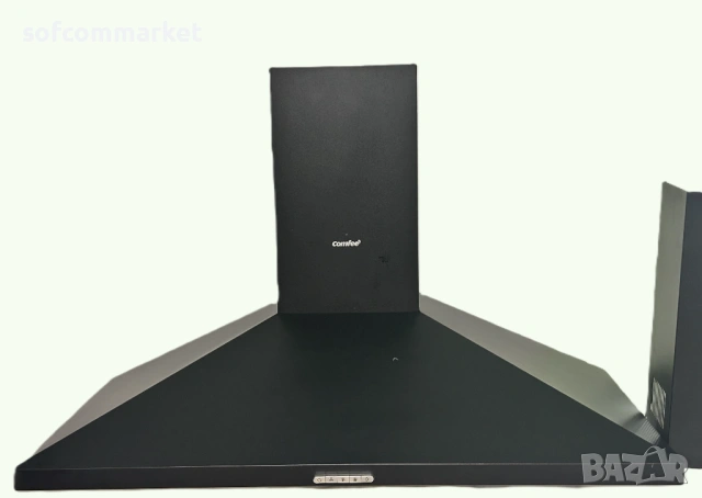  Аспиратор COMFEE PYRA17B-90 (90 см) – Черен мат + 6 месеца гаранция
